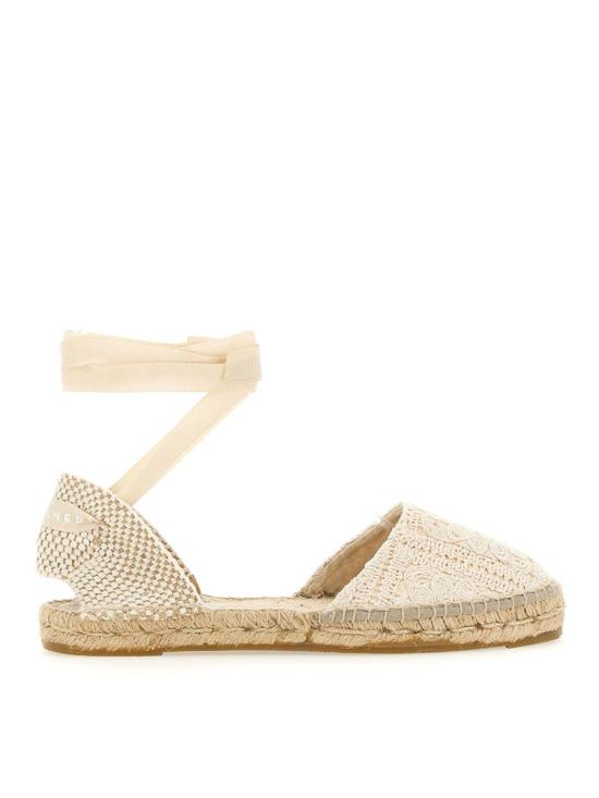  마네비 샌들 G03P0COTTONCROCHETNATURAL White