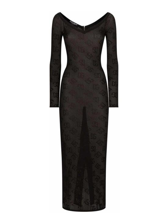 24FW 돌체앤가바나 롱 원피스 FXS04TJFMALN0000 Black