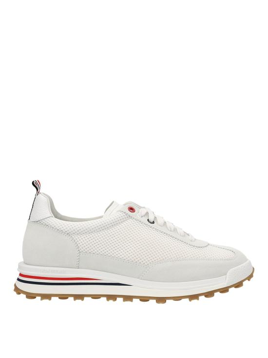 25FW 톰브라운 파인 키드 스웨이드 테크 러너 베이지 MFD180A03050100 White
