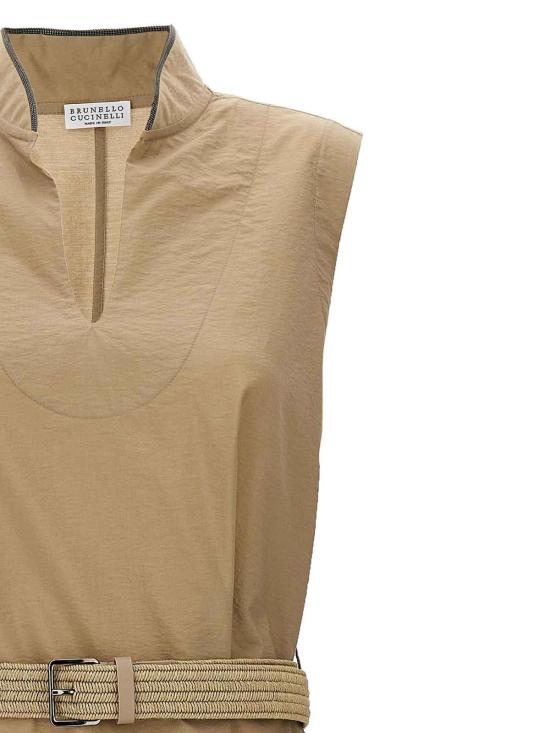 24FW 브루넬로 쿠치넬리 롱 원피스 M0F79AEG63C8704 Beige - BRUNELLO CUCINELLI