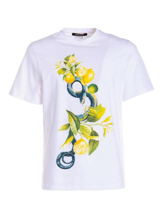 로베르토 카발리 반팔 티셔츠 SRT61EJD06000052 White