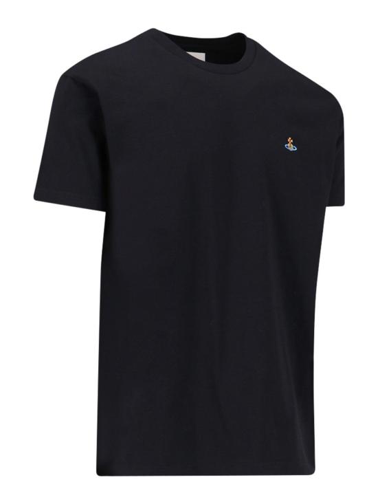  비비안웨스트우드 클래식 ORB 로고 티셔츠 3G010013J001MGON401 Black - VIVIENNE WESTWOOD