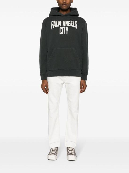 24FW 팜앤젤스 스트레이트 팬츠 PMYA039R24DEN0020310 White - PALM ANGELS