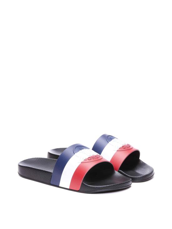  몽클레어 바실 러버 슬라이드 4C0003001A49998 Black - MONCLER