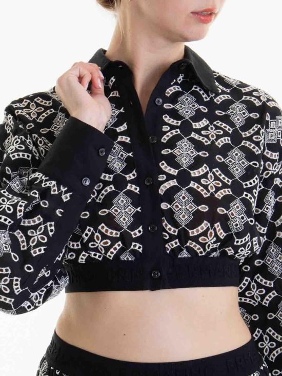 24FW 에르마노 설비노 블라우스 D44EK013EN0MF920 Black - ERMANNO SCERVINO