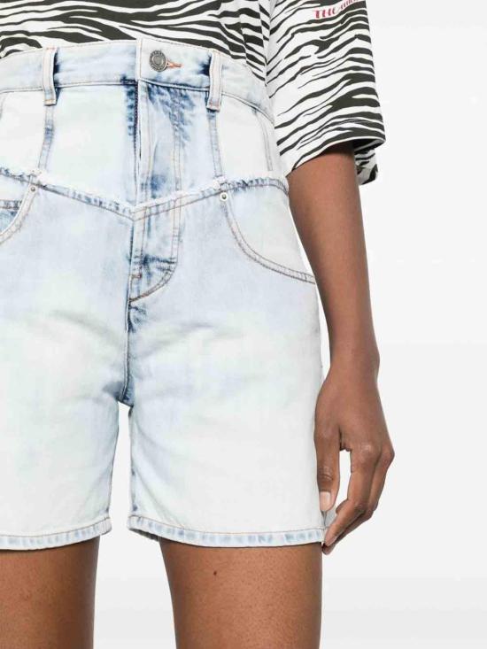 24FW 이자벨마랑 데님 숏팬츠 SH0102FAB1H09I30BU White - ISABEL MARANT