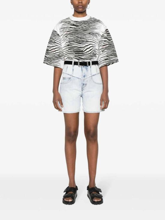 24FW 이자벨마랑 데님 숏팬츠 SH0102FAB1H09I30BU White - ISABEL MARANT