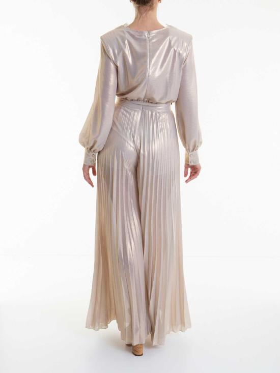 24FW 에르마노 설비노 롱 원피스 D44EP076E64MF878 Gold - ERMANNO SCERVINO