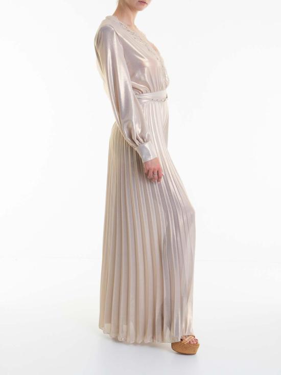 24FW 에르마노 설비노 롱 원피스 D44EP076E64MF878 Gold - ERMANNO SCERVINO