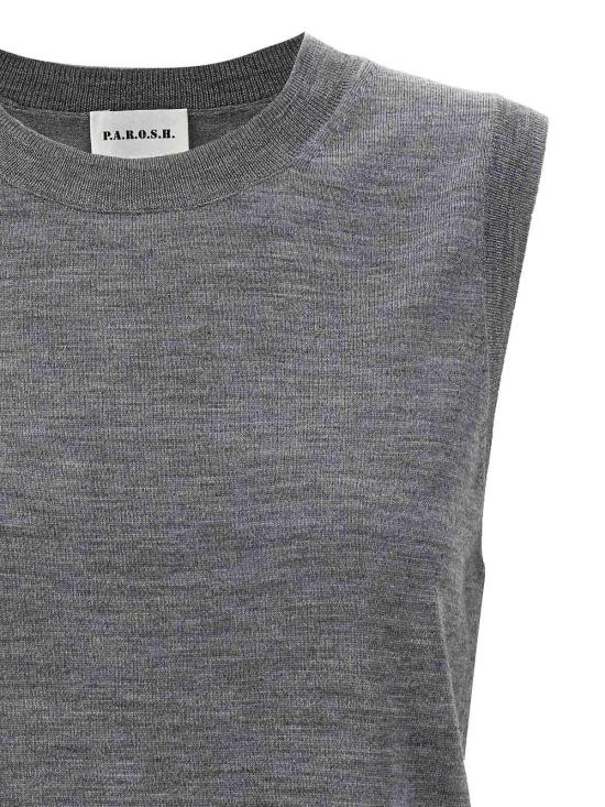  파로쉬 베스트 D500677LINFA018 Grey - PAROSH