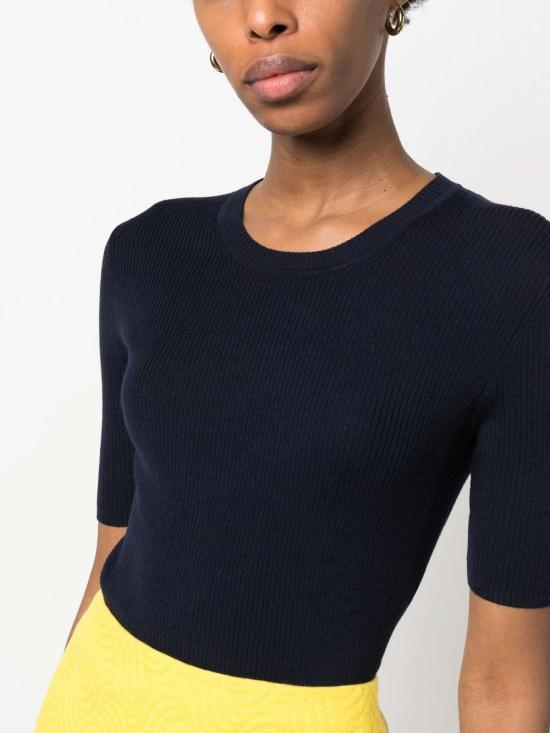  파로쉬 반팔 티셔츠 D510795LEILA012 Dark Blue - PAROSH