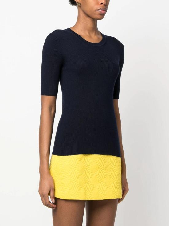  파로쉬 반팔 티셔츠 D510795LEILA012 Dark Blue - PAROSH