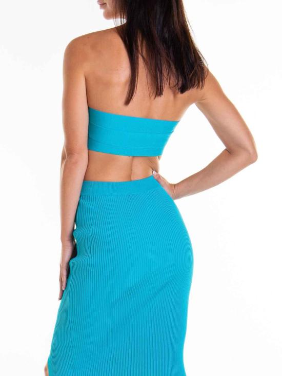  로베르토 카발리 민소매 티셔츠 RKM650MG01104048 Light Blue - ROBERTO CAVALLI