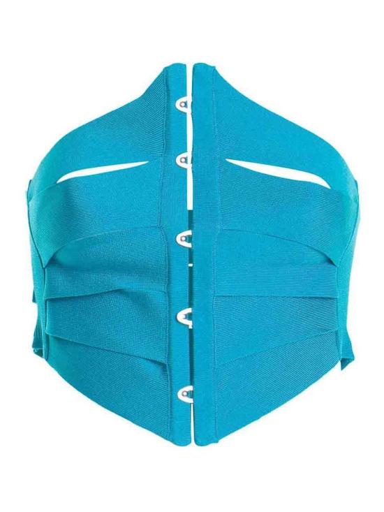  로베르토 카발리 민소매 티셔츠 RKM650MG01104048 Light Blue