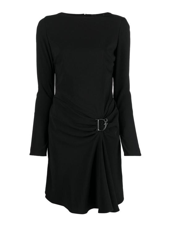  디스퀘어드2 미디 원피스 S75CV0726S60581900 Black