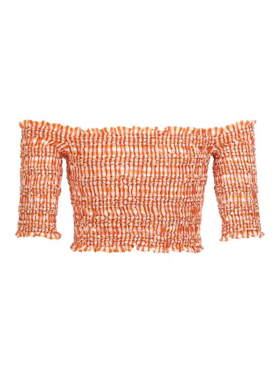  겐조 민소매 티셔츠 FD52TO0129LN17 Orange - KENZO