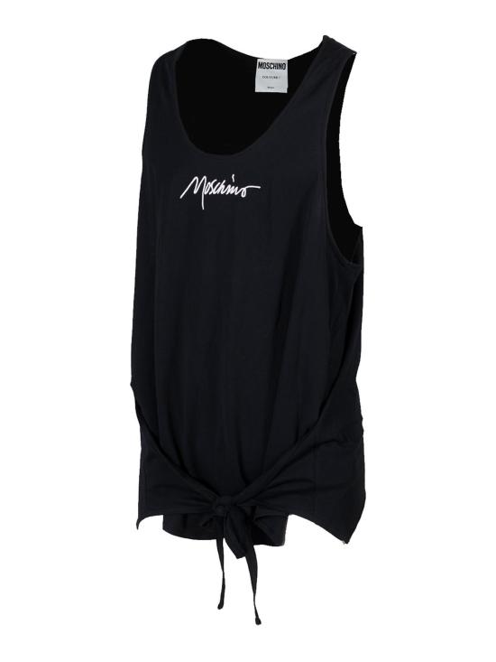  모스키노 민소매 티셔츠 890102411555 Black - MOSCHINO