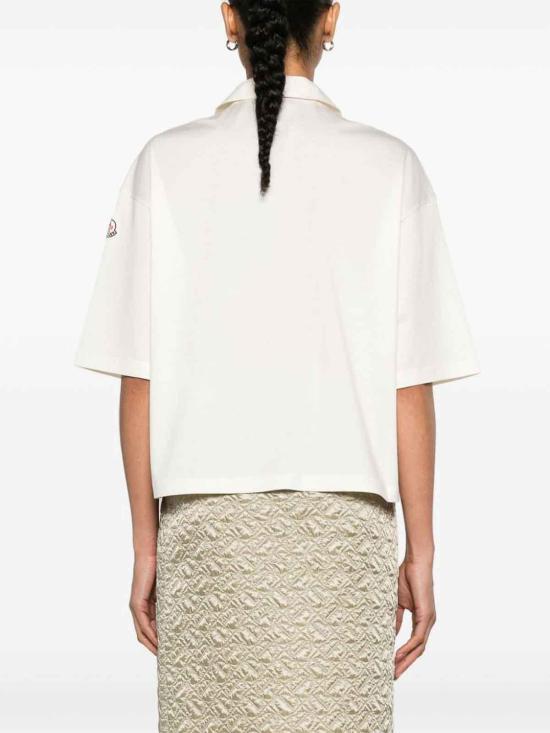  몽클레어 폴로 티셔츠 J10938A0000889AJU034 White - MONCLER