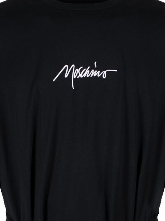 24FW 모스키노 반팔 티셔츠 71602411555 Black - MOSCHINO