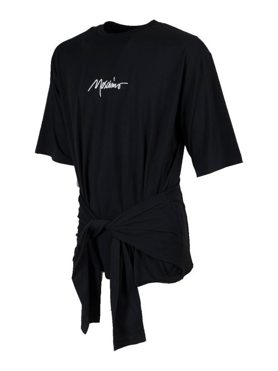 24FW 모스키노 반팔 티셔츠 71602411555 Black - MOSCHINO