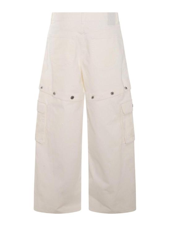  오프화이트 스트레이트 팬츠 OMYA183S24DEN0010202 White - OFF WHITE