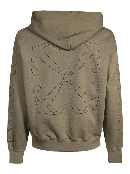  오프화이트 후드 티셔츠 OMBB085F23FLE0196110 Beige - OFF WHITE