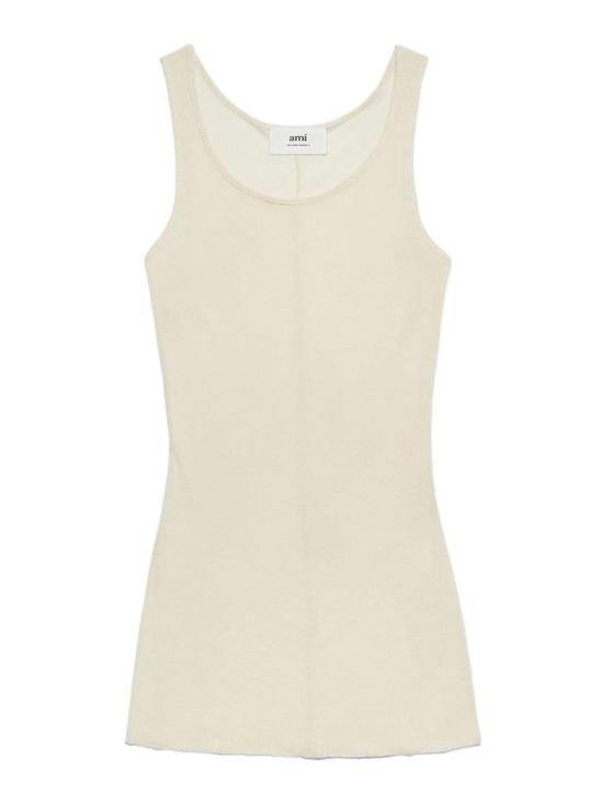  아미 민소매 티셔츠 FTK101JE0022185 White