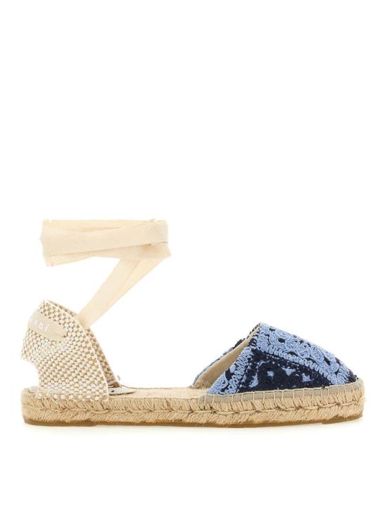  마네비 샌들 G04P0COTTONCROCHETINDIGOANDNAVYBLUE Blue