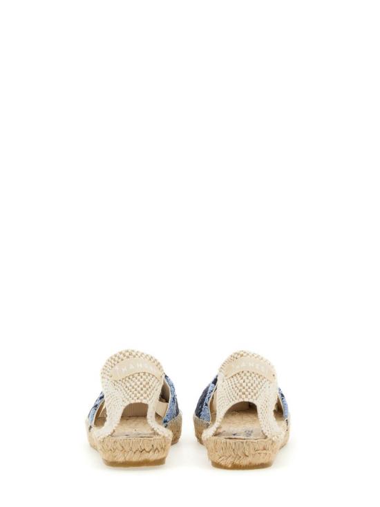  마네비 샌들 G04P0COTTONCROCHETINDIGOANDNAVYBLUE Blue - MANEBI