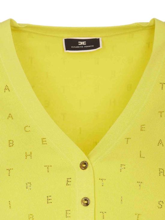  엘리자베타프랜치 가디건 MK04B42E2271 Yellow - ELISABETTA FRANCHI