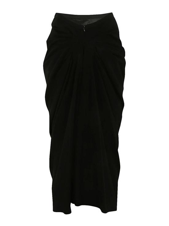  드리스 반 노튼 미디 스커트 2410108078314900 Black - DRIES VAN NOTEN