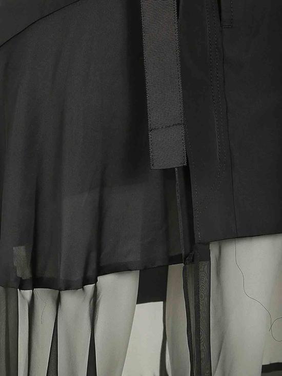  사카이 롱 스커트 2407226001 Black - SACAI