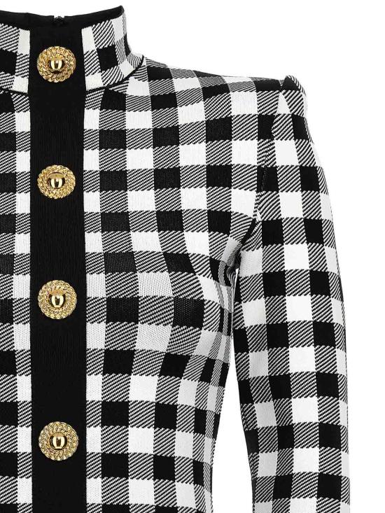 24FW 발망 미디 스커트 CF1R8019KF51EAB White - BALMAIN