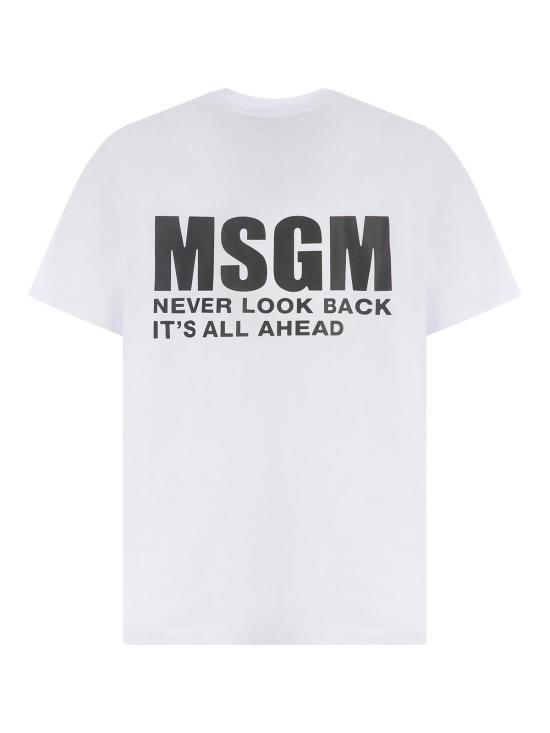  엠에스지엠 반팔 티셔츠 3440MM19623700201 White - MSGM