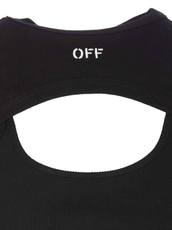  오프화이트 민소매 티셔츠 OWAD237C99JER0011001 Black - OFF WHITE