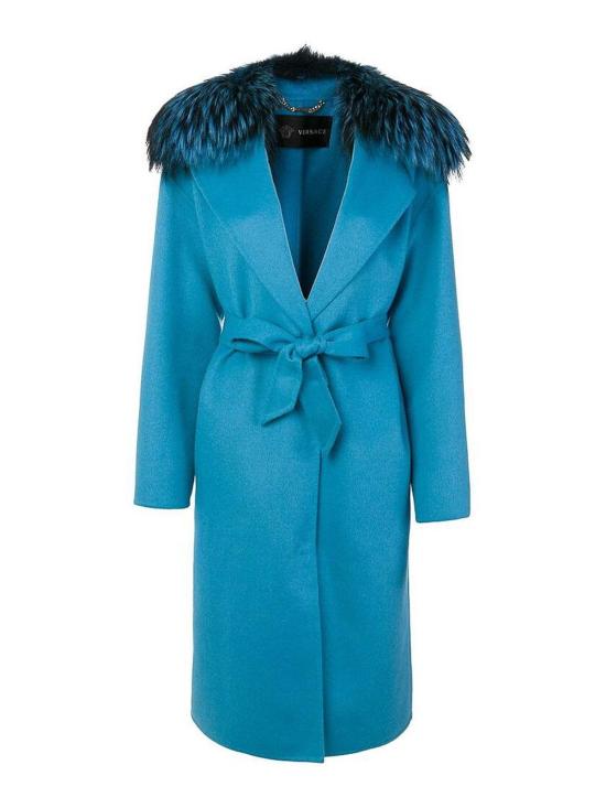  베르사체 미디 스커트 A205588A77657A1450 Blue