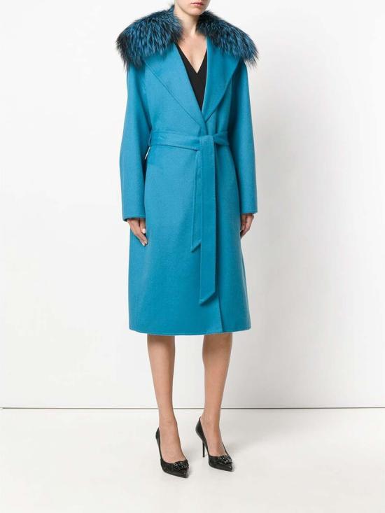  베르사체 미디 스커트 A205588A77657A1450 Blue - VERSACE