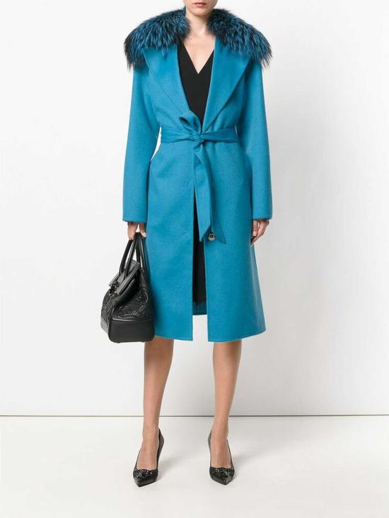  베르사체 미디 스커트 A205588A77657A1450 Blue - VERSACE