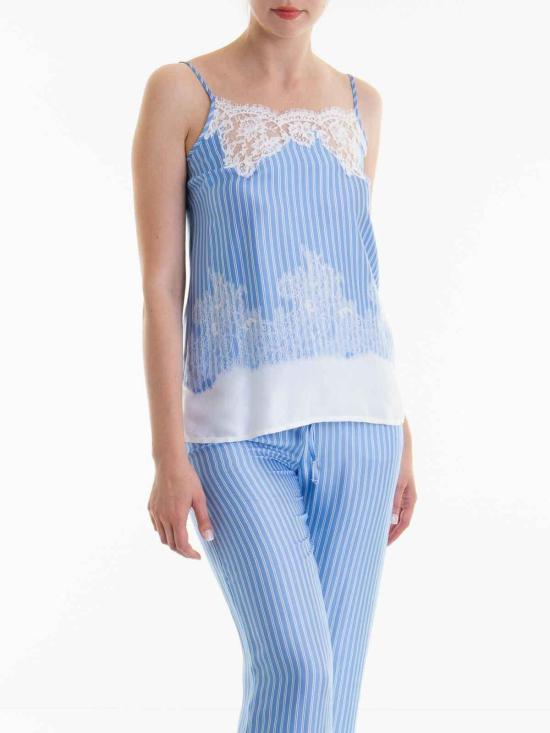  에르마노 설비노 민소매 티셔츠 D44EL043EC2MF759 Light Blue - ERMANNO SCERVINO