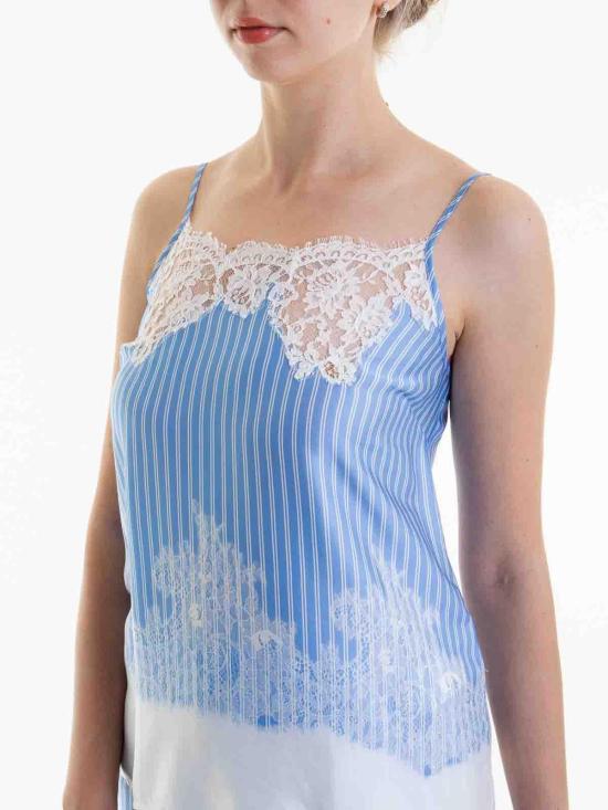  에르마노 설비노 민소매 티셔츠 D44EL043EC2MF759 Light Blue - ERMANNO SCERVINO