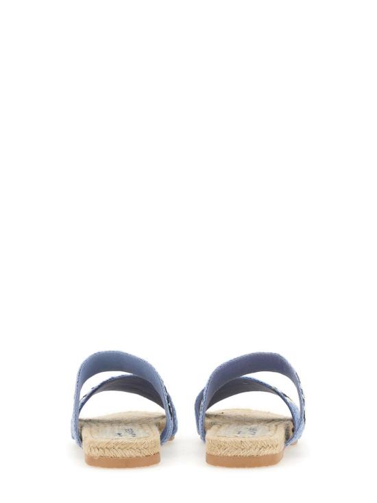  마네비 뮬/슬리퍼 P43Y0COTTONCROCHETINDIGOANDNAVYBLUETWOBANDS Blue - MANEBI