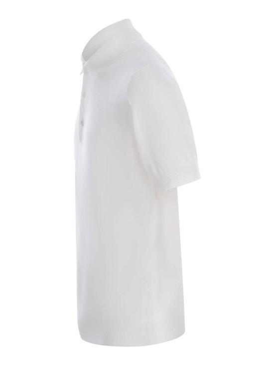 26SS 필리포 드 로렌티스 폴로 티셔츠 PL1MCCR14RVU001 White - FILIPPO DE LAURENTIIS