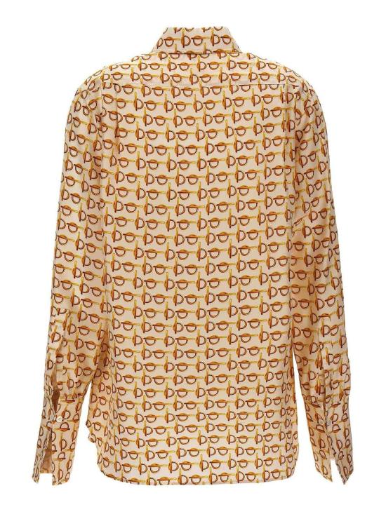  버버리 B 실크 셔츠 8090731 Multicolour - BURBERRY