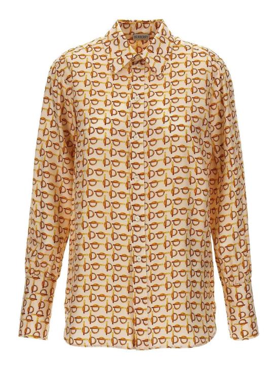  버버리 B 실크 셔츠 8090731 Multicolour