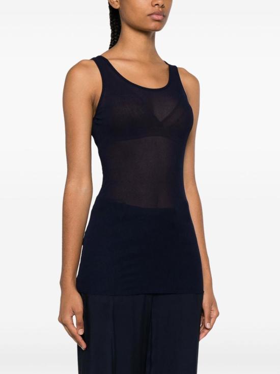  아미 민소매 티셔츠 FTK101JE0022430 Blue - AMI