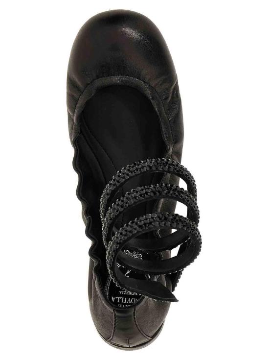  르네 카오빌라 플랫 슈즈 C12073010NA01V050 Black - RENE CAOVILLA