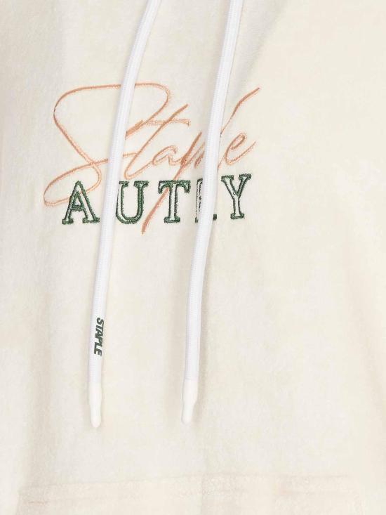  오트리 후드 티셔츠 SWJU2711 White - AUTRY