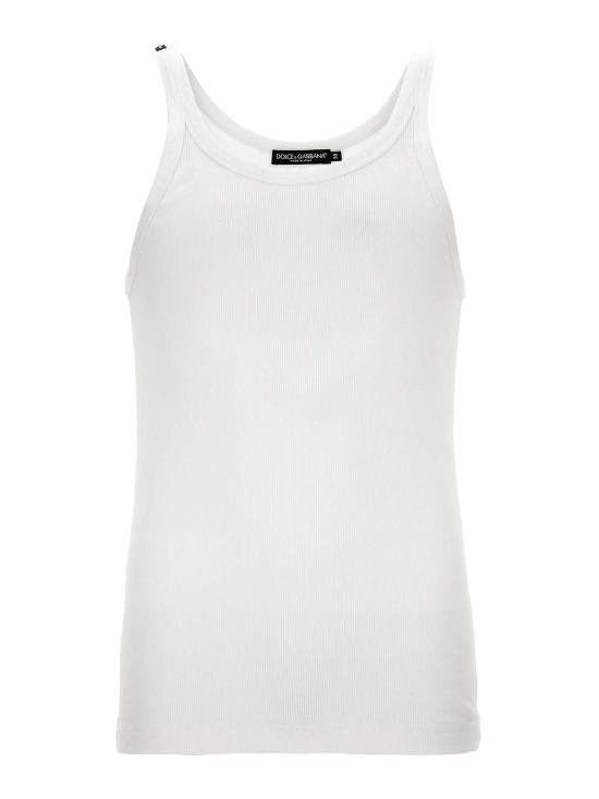  돌체앤가바나 민소매 티셔츠 G8PA8TFU7AVW0800 White