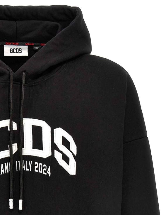  지씨디에스 후드 티셔츠 FW23M10068102 Black - GCDS