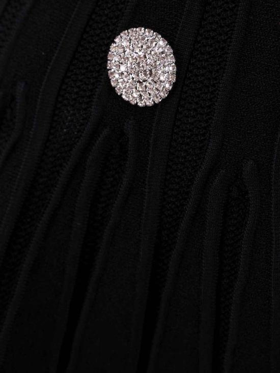  발망 숏 스커트 BF0LB927KF130PA Black - BALMAIN